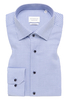 MODERN FIT Hemd in hellblau strukturiert