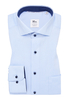 MODERN FIT Hemd in hellblau unifarben