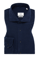 MODERN FIT Hemd in indigo unifarben