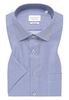 MODERN FIT Hemd in mittelblau bedruckt