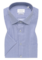 MODERN FIT Hemd in mittelblau bedruckt