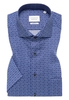 MODERN FIT Hemd in navy bedruckt