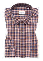 MODERN FIT Hemd in orange kariert