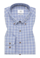 MODERN FIT Hemd in rauchblau kariert