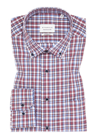 MODERN FIT Hemd in rot kariert