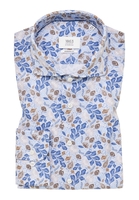 MODERN FIT Hemd in royal blau bedruckt