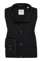 MODERN FIT Hemd in schwarz unifarben