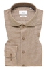 MODERN FIT Hemd in taupe strukturiert
