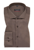 MODERN FIT Hemd in taupe strukturiert