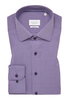MODERN FIT Hemd in violett strukturiert