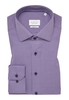 MODERN FIT Hemd in violett strukturiert