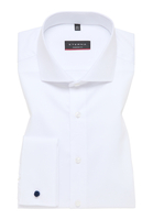MODERN FIT Hemd in weiß strukturiert
