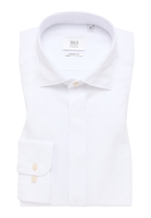 MODERN FIT Linen Shirt in weiß unifarben