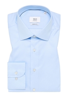 MODERN FIT Luxury Shirt in hellblau unifarben