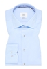 MODERN FIT Luxury Shirt in hellblau unifarben