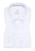 MODERN FIT Luxury Shirt in weiß unifarben