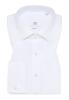 MODERN FIT Luxury Shirt in weiß unifarben