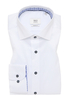 MODERN FIT Luxury Shirt in weiß unifarben