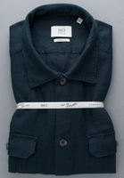 MODERN FIT Overshirt in navy unifarben