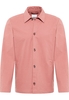 MODERN FIT Overshirt in rot unifarben