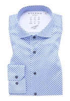 MODERN FIT Performance Shirt in blau bedruckt