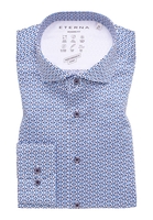 MODERN FIT Performance Shirt in blau bedruckt