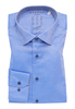 MODERN FIT Performance Shirt in royal blau strukturiert