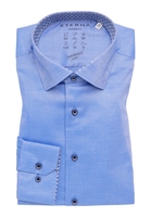 MODERN FIT Performance Shirt in royal blau strukturiert