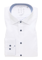 MODERN FIT Performance Shirt in weiß strukturiert