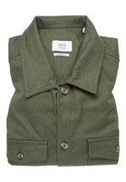 MODERN FIT Shirt in grün unifarben