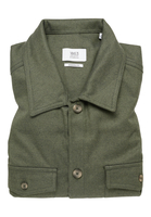 MODERN FIT Shirt in grün unifarben