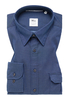 MODERN FIT Soft Luxury Shirt in denim unifarben