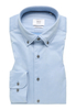 MODERN FIT Soft Luxury Shirt in hellblau unifarben