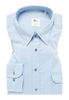 MODERN FIT Soft Luxury Shirt in hellblau unifarben