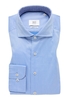 MODERN FIT Soft Luxury Shirt in mittelblau unifarben