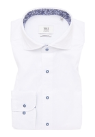 MODERN FIT Soft Luxury Shirt in weiß unifarben