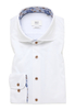 MODERN FIT Soft Luxury Shirt in weiß unifarben