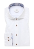 MODERN FIT Soft Luxury Shirt in weiß unifarben