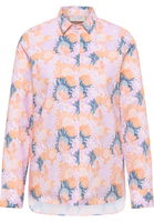 Oxford Shirt Bluse in mandarine bedruckt