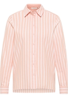 Oxford Shirt Bluse in mandarine gestreift