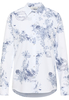 Oxford Shirt Bluse in navy bedruckt
