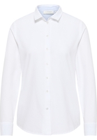 Oxford Shirt Bluse in weiß unifarben