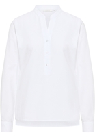 Oxford Shirt Bluse in weiß unifarben