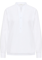 Oxford Shirt Bluse in weiß unifarben