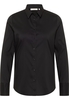 Performance Shirt Bluse in schwarz unifarben