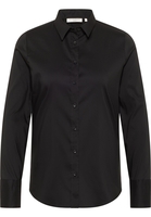 Performance Shirt Bluse in schwarz unifarben
