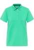 Poloshirt in grün unifarben