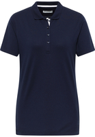 Poloshirt in navy unifarben