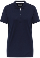 Poloshirt in navy unifarben