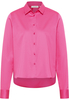 Satin Shirt Bluse in pink unifarben